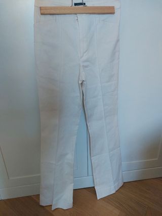 Conjunto Massimo Dutti Sobrecamisa y Pantalón Beig