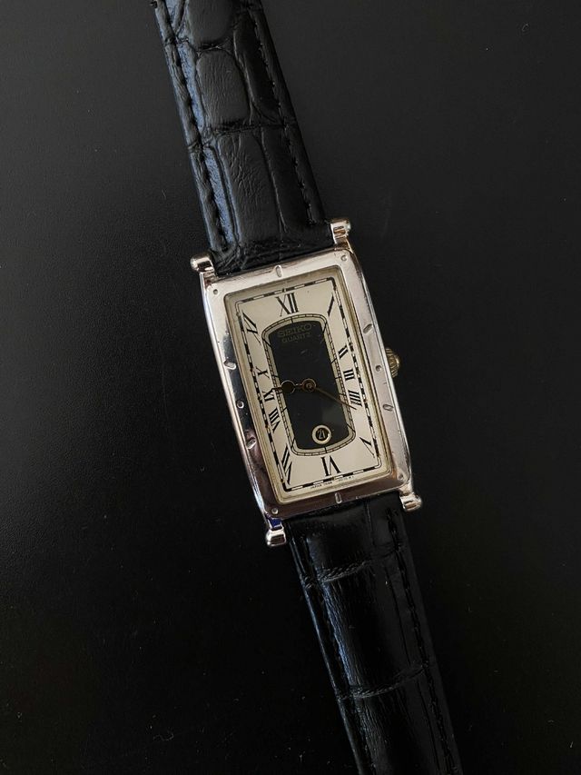 Seiko Tank Vintage Old Money Raro 7N89-5000