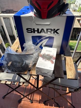 Shark Spartan Carbon Talla S + Cardo Spirit