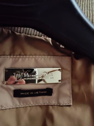 Chaqueta acolchada Massimo Dutti beige
