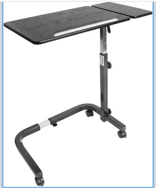 Mesa Auxiliar C/Ruedas Madera Negra