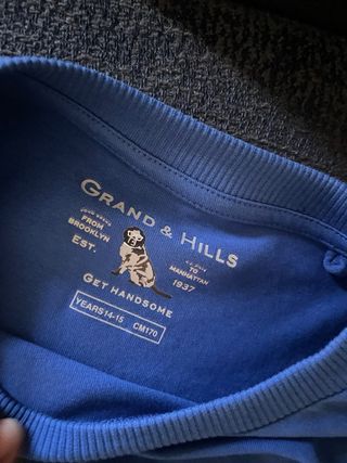 Set 2 maglie cotone ragazzo manica lunga 14/15 ann