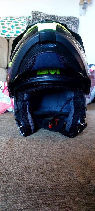 Casco de moto Givi X33 negro y amarillo