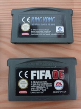 Juegos GBA y Game Boy Color: King Kong, FIFA 06, J