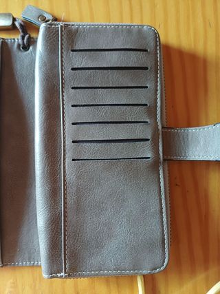 Monedero/Billetera Gris Mujer