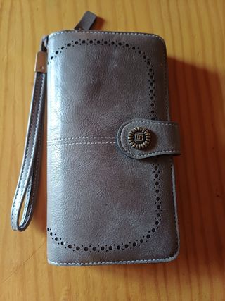Monedero/Billetera Gris Mujer