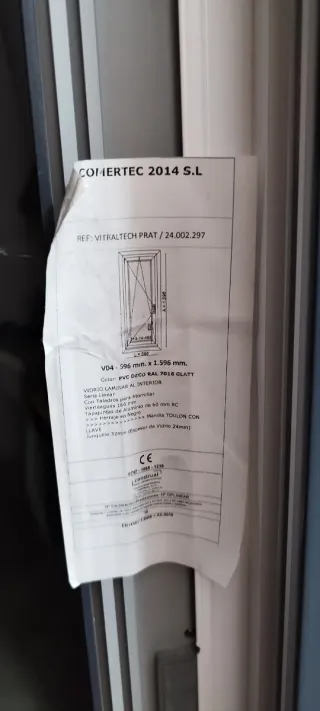 Ventana NUEVA PVC Gealan Deco Tal Glatt 1596x596mm