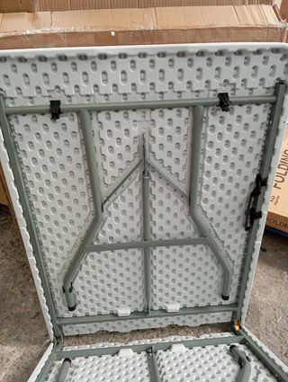 Mesa plegable blanca 200cm