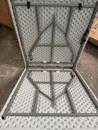 Mesa plegable blanca 200cm