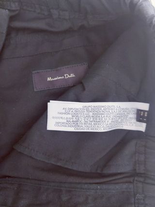 Pantalón cargo negro Massimo Dutti