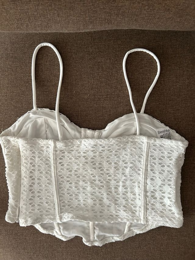 Top Corsé Blanco Encaje