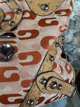 Borsa Guess Y2K Beige Multicolor