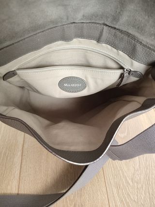 Bolso Mulberry Piel Grande Color Topo 