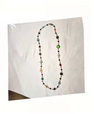 Collana Vetro Murano Originale Unica Cm.50