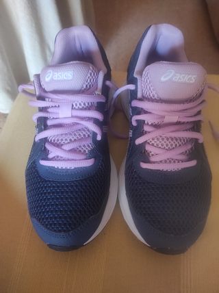 Deportivas Asics Azul Marino y lila Talla 37.5