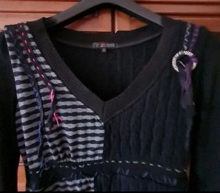 Vestito 101 IDEAS etnico vintage nero S