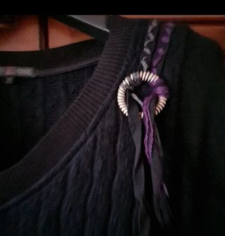 Vestito 101 IDEAS etnico vintage nero S