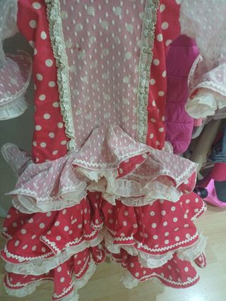 Traje Flamenca Niña Lunares