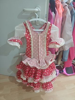 Traje Flamenca Niña Lunares