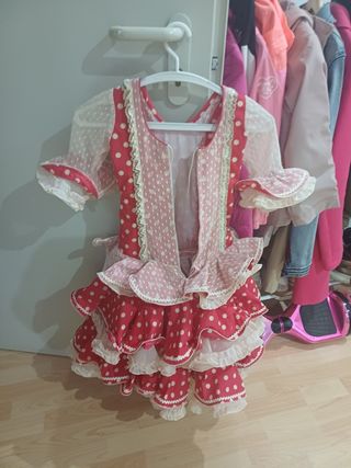 Traje Flamenca Niña Lunares
