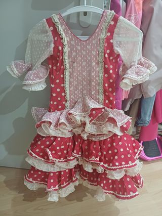 Traje Flamenca Niña Lunares