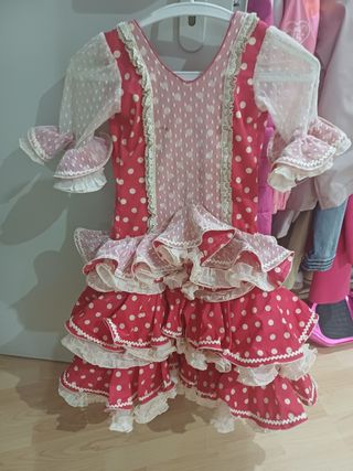 Traje Flamenca Niña Lunares