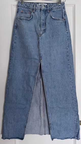 Falda larga vaquera Pull and Bear