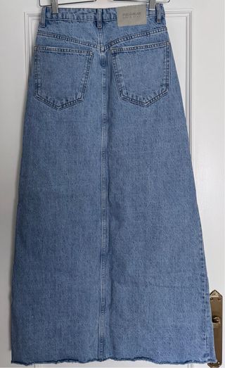 Falda larga vaquera Pull and Bear