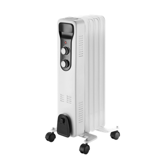 Radiador aceite 1000W 5 elementos – Blanco/Negro