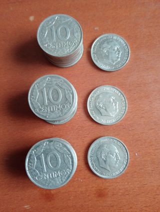 33 Monedas Franco 10 Céntimos 1959
