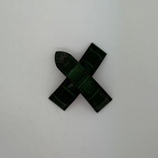 CORREA CARTIER COCODRILO VERDE 20MM-18MM