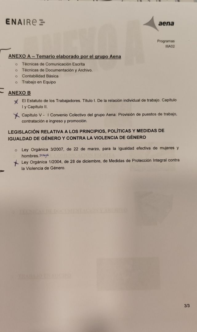 AENA TEMARIO TÉCNICO ADMINISTRATIVO IIIA02