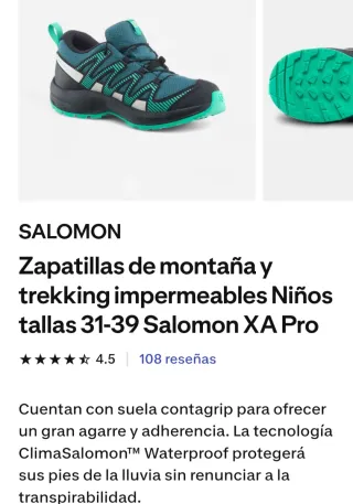 Zapatillas monte Salomon XA Pro