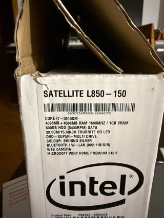 Portátil Toshiba Satellite L850-150 Gris
Funciona
