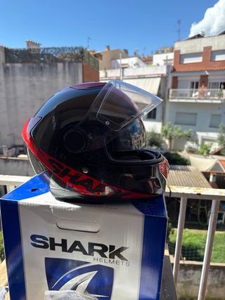 Casco Shark Spartan Carbon talla S + Cardo Spirit