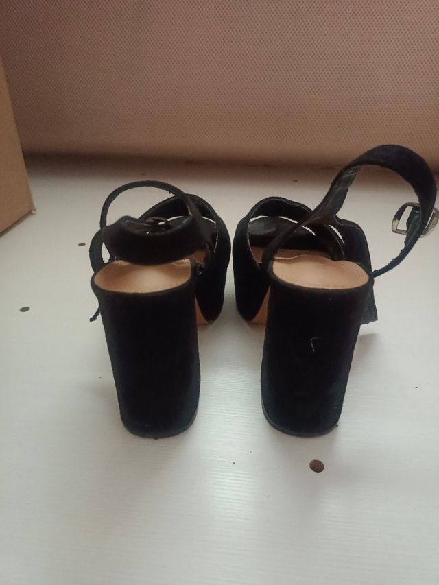 Zapatos de plataforma negros talla 37