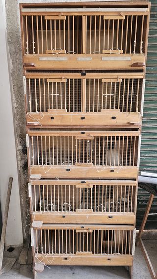 Jaula madera perdices/codornices