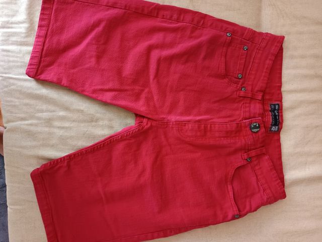 Bermudas tejanas Inside rojas talla L