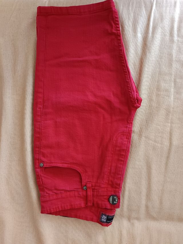 Bermudas tejanas Inside rojas talla L