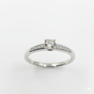 Anillo Oro 18K con Brillantes 0.23 CT