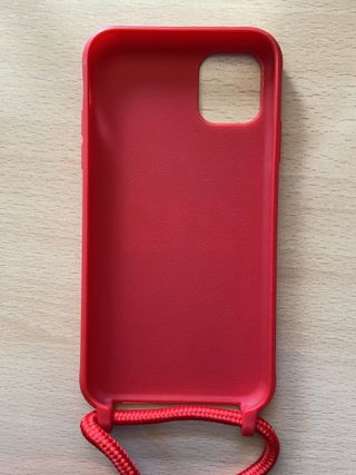 Funda iPhone 11 Roja con Lanyard