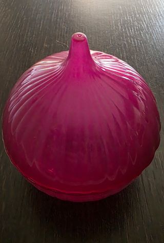 Porta cipolla rosa in plastica