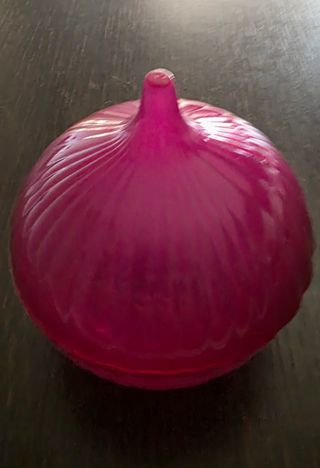 Porta cipolla rosa in plastica