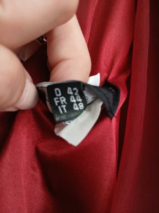 Vestido de fiesta rojo para mujer