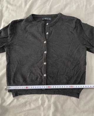 Chaqueta Zara Gris con Botones Joya
