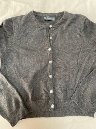 Chaqueta Zara Gris con Botones Joya