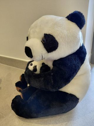 Peluche Panda Grande con Bebé