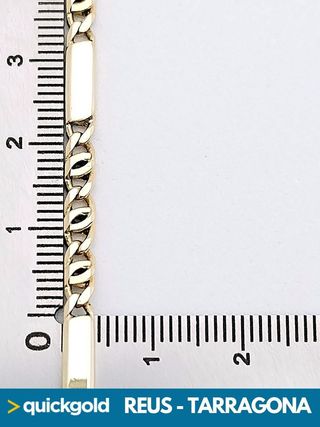 035-05-00405 PULSERA ORO 18K CALABROTE 19.6CM