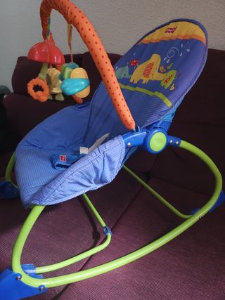 Hamaca Mecedora Bebé Fisher-Price con vibración.