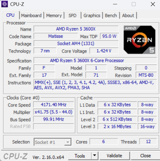Procesador AMD Ryzen 5 3600X